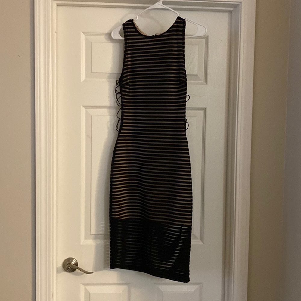 Dark Navy Blue Midi dress